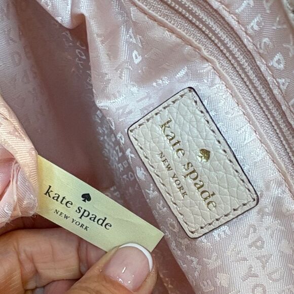 Kate Spade Pebbled Leather Tassel Large Tote Shoulder Bag - Picture 15 of 16